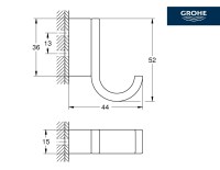 MEDIDAS COLGADOR SELECTION GROHE